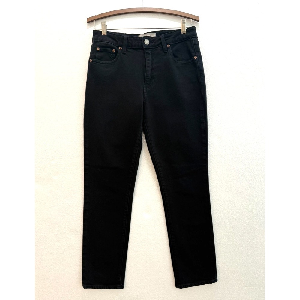 Women's Trave Denim Size 28 Irina Paint It‎ Black Stretch Ankle Length Jeans